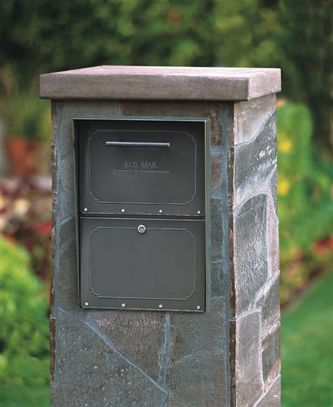 replacing mailbox in brick column